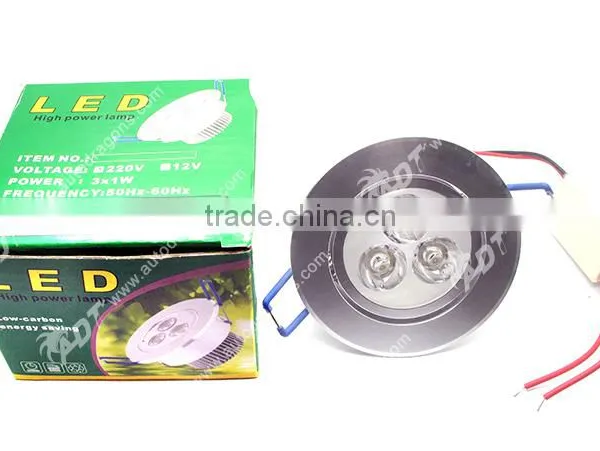 2015 Newest Hot Selling 3w Led Ceiling Light Dome Lamp 330lm Lighting for Barber Shop 90-240v photo-5