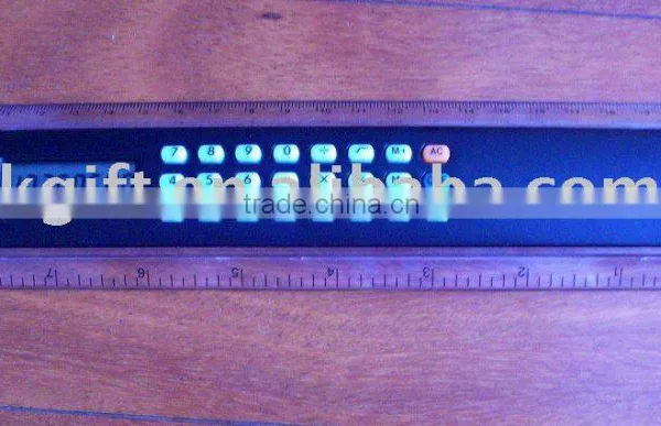 20 cm Scale Promotion Straight Ruler With Pocket Calculator