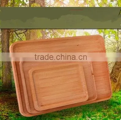 Wholesale Simple Wood Square Plate for Food photo-5