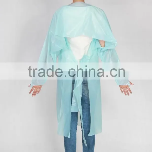 Cheap Medical CPE Chlorinated Polyethylene Gown for Preventing Infection