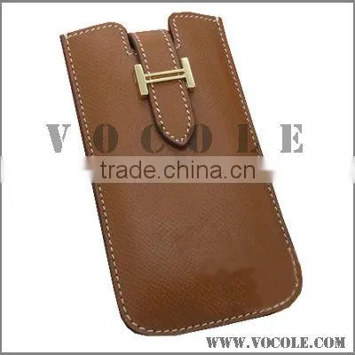 Various Color Genuine Leather Leather Cell Phone Case