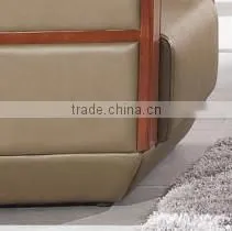 2015 Heated Wooden Frame Office Furniture Office Leather Soft Sets With Soft Cushion photo-5