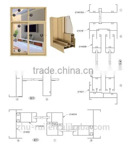 Aluminium Window Profile Door Profile Aluminium Doors And Windows Profile photo-2