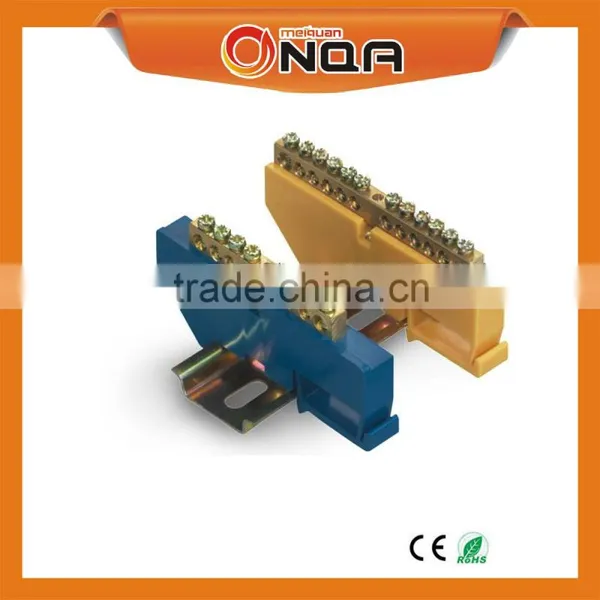 China Supplier Copper Brass Screw Bar Terminal Block Connector 3.81 Pitch