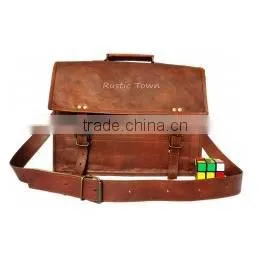 Handmade Satchel Pocketless 15 Inch