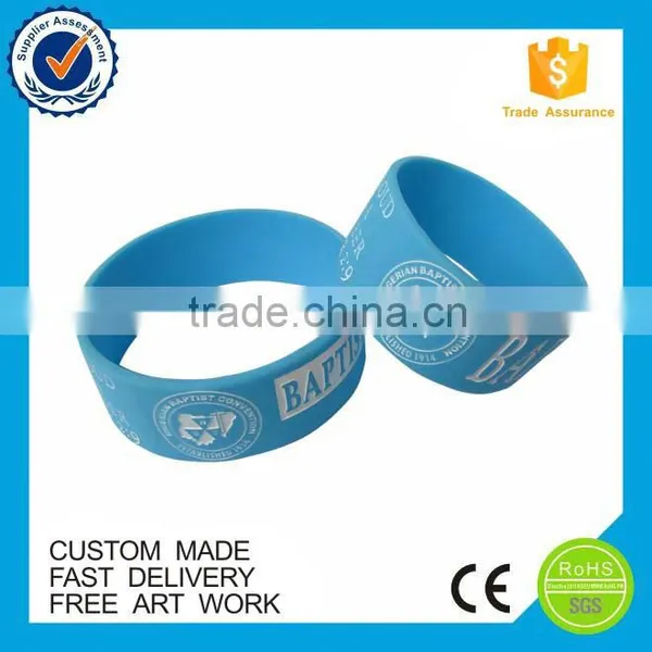 Custom 1 Inch Silicone Wristbands no Minimum photo-5