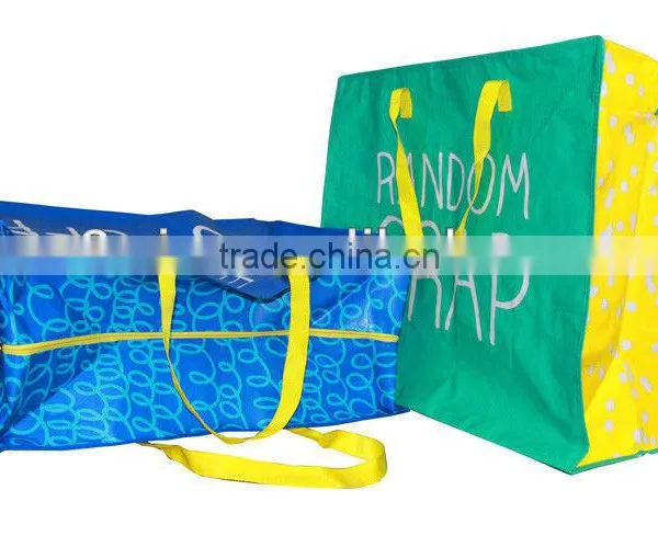 120gsm pp Woven Shopping Bags With Zipper(2W-2067)