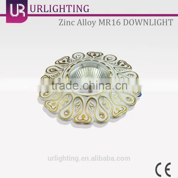 Zinc Alloy LED Cob Ceiling Downlight Gold+Silver MR 16 photo-2