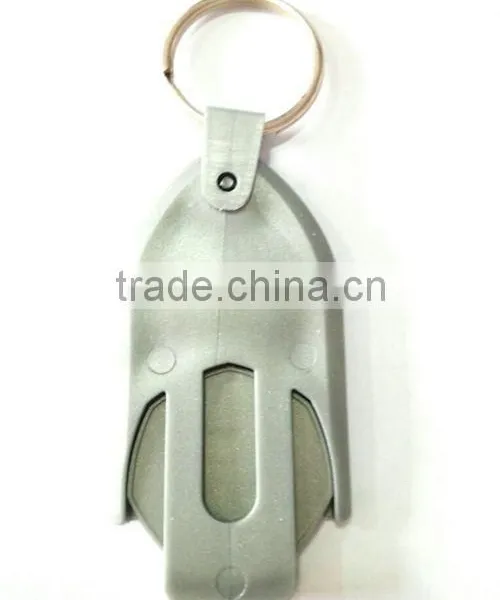 Personalized Custom Trolley Taken Coin Keyring photo-3