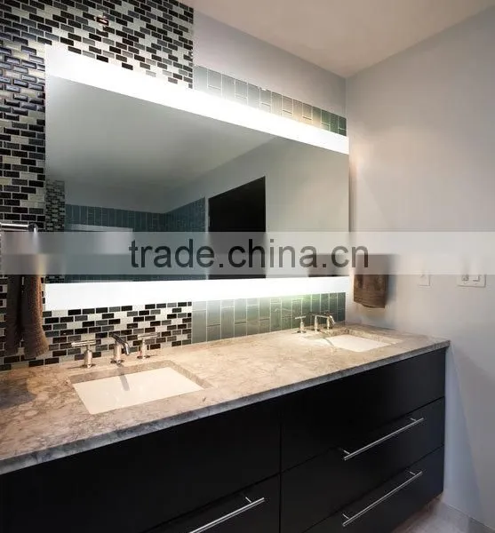 IP44 Rated Luxury Bathroom Furniture Design Backlit Lighted Mirror photo-2