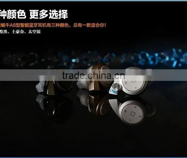 A8 Snail Earphone Mini Stereo Earphone Wireless Hidden Invisible Bluetooth Earphone in photo-2