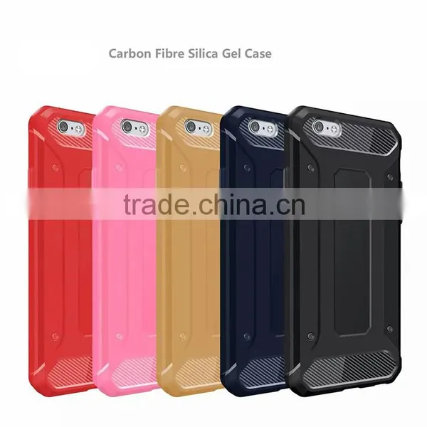 Shock Proof Custom Carbon Fiber Pattern Silicon Mobile Phone Case Cover for IPhone 6 / 6s photo-5