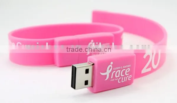 Factory Directly Sell Cheap Custom Silicone Usb Bracelet, Bracelet Usb Flash Drives Bulk Cheap, Silicone Usb Wristband photo-6
