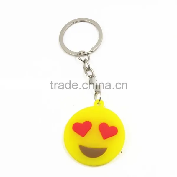 Funny Face Design Soft Pvc Giveway Keychain/ Promotion Gift photo-4