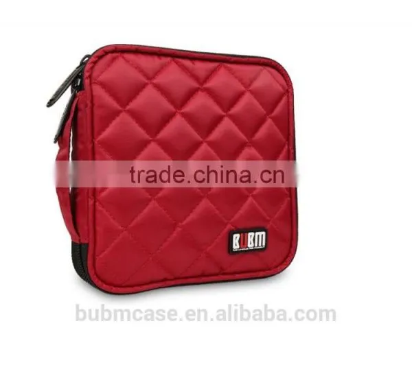 Fashion Red 32 Capacity PVC Fabric DVD Case CD Holder Personalized cd Case Multi Disc Dvd Cases photo-2