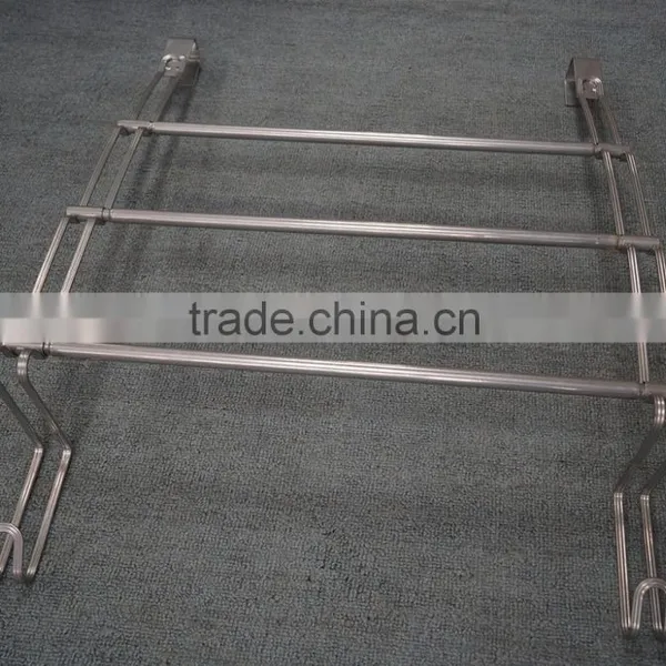 Large Ribbon Wire Over the Door Towel Rack in Echrome Finish photo-3