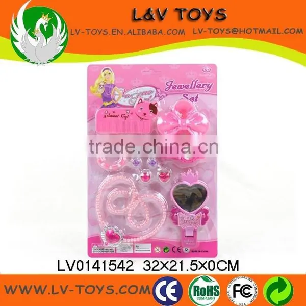 LV0141537 Fashion Pink Princess Plastic Jewelry Toy Set photo-5