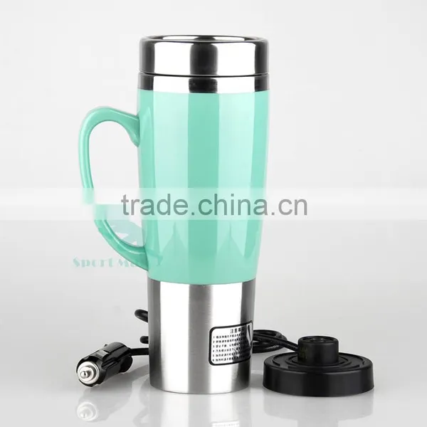 2015 New Inventions USB Stirring Mug Stainless Steel Travel Coffee Mug Boiled Water Bottle Cup