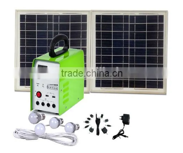 18V 20W 12AH Portable Solar Power System With 150W Inverter photo-2