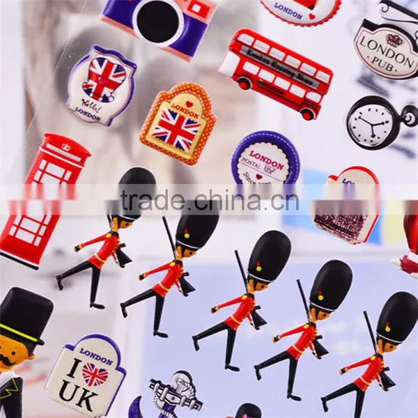 UK Colorful Foam Sticker/ Puffy Sticker for Kids photo-2
