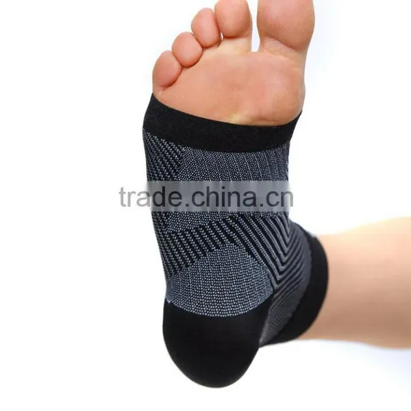 Plantar Fasciitis Socks Premium Ankle Support Unisex Black Sock photo-3