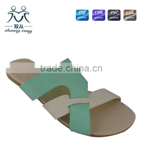 Factory Price Ladies Cross-belt Shenae Grimes Flat Slippers and Shoes photo-2