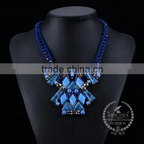 High Quality Vintage Acrylic Resin Chunky Statement Necklace Fashion Women Pendant Necklace 6390050 photo-4