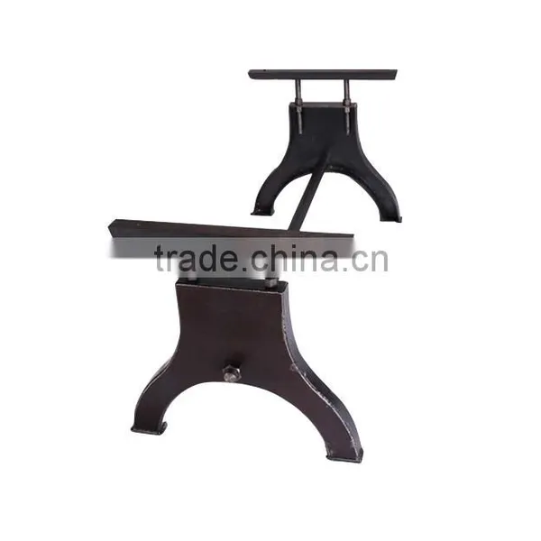 Adjustable Height Wooden Dining Table With Metal Legs photo-2