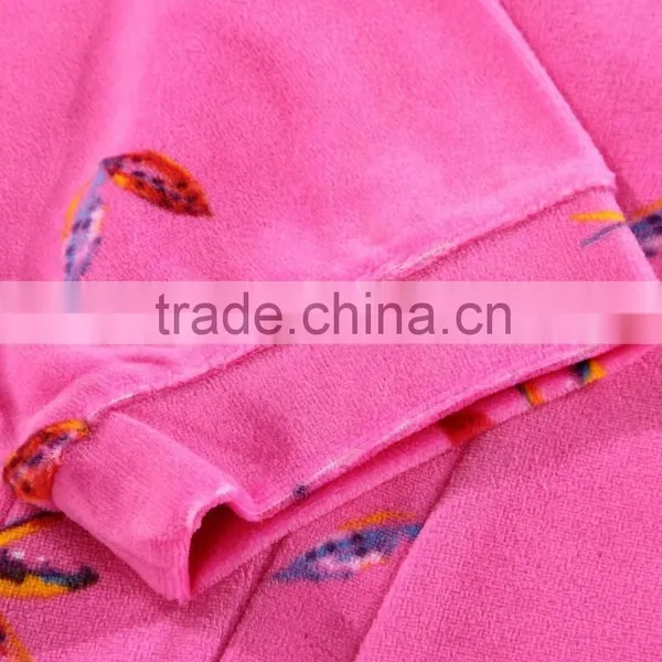 Peach Ladies Loungewear Suit Bathrobe photo-3