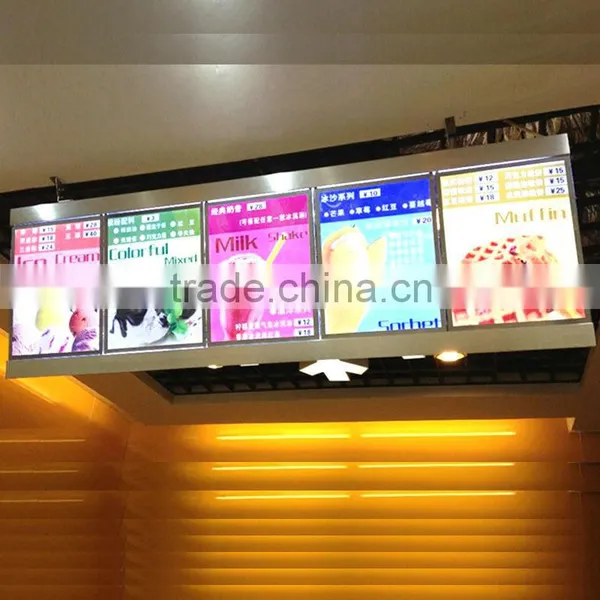 2015 Newest Style Fast Food Led Cafe Menu Board