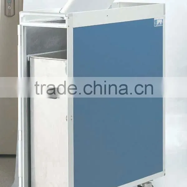 Aviation Inflight Waste Cart Waste Collection Cart Garbage Storage Trolley for Aircraft, Airline, Airplane, Aeroplane photo-2