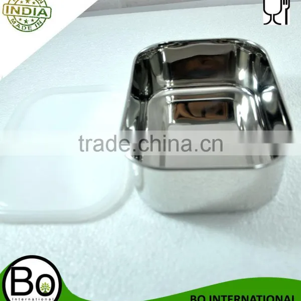 Stainless Steel Lunch Box Leakproof 7.3 x 5.11 Inch photo-2