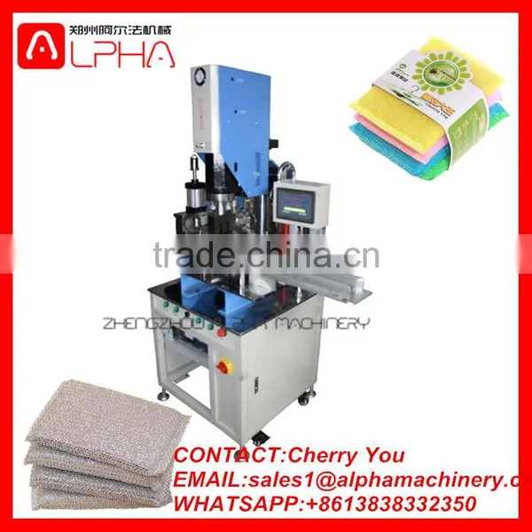 Factory Supply Sponge Scourer Pad Making Cutting Machine/ Ultrasonic Welding Machine photo-4