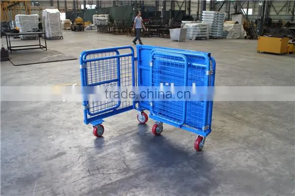 Storage Cage Type RGS-2 Goods Trolley With Blue Painted