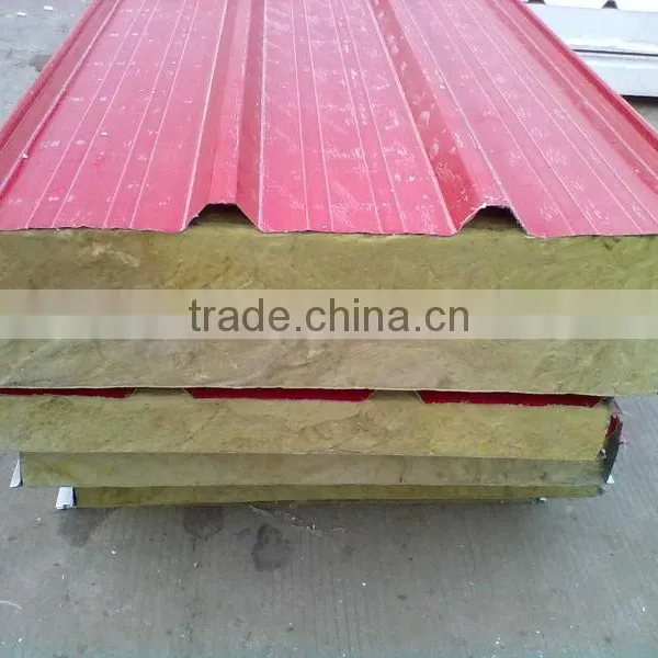 Rock Wool Sandwich Roof Panels/rockwool Sandwich Panel/Galvanized Roof Panels photo-3