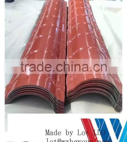 Color Coated Steel Roofing Ridge Sheet/Color Steel Sheet Roof Ridge Tile/ Color Steel Roof Ridge Tile photo-3