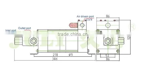 China Supplier JULY Sale Pneumatic Hydraulic Pressure Test Pump photo-2
