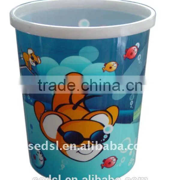 Decorative Office Trash Cans With Colored Coating photo-3