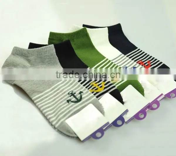 Wholesale Korea Stripe Slipper Man Loafer Socks photo-6