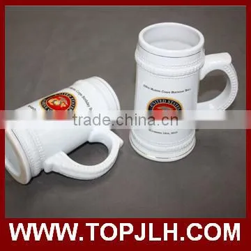 China Custom Subliamtion White Coffee Mug Porcelain Glass Beer Mug photo-5