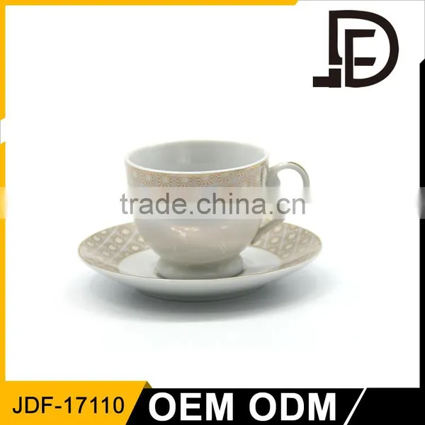 Porcelain Bulk Tea Cup and Saucer Sets / Floral Teacups photo-4