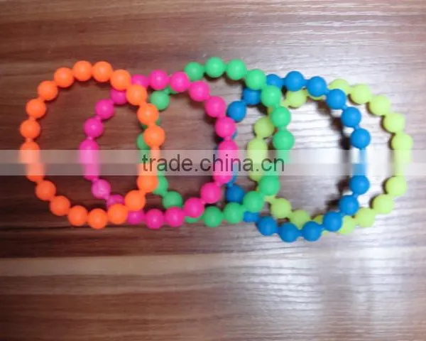 Newly Wear-resisting Colorful Silicone Bead Bracelet photo-2