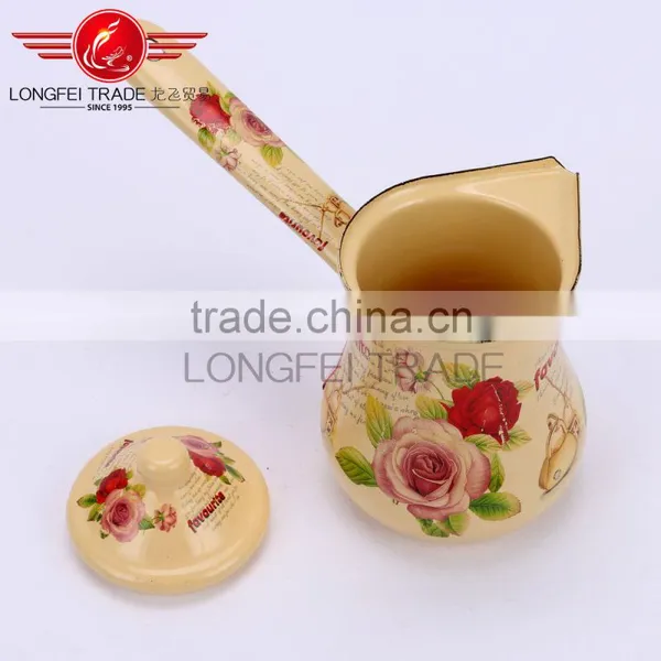 Red Color Arabic Induction Coffee Pot for Turkish Coffee With Lid photo-6