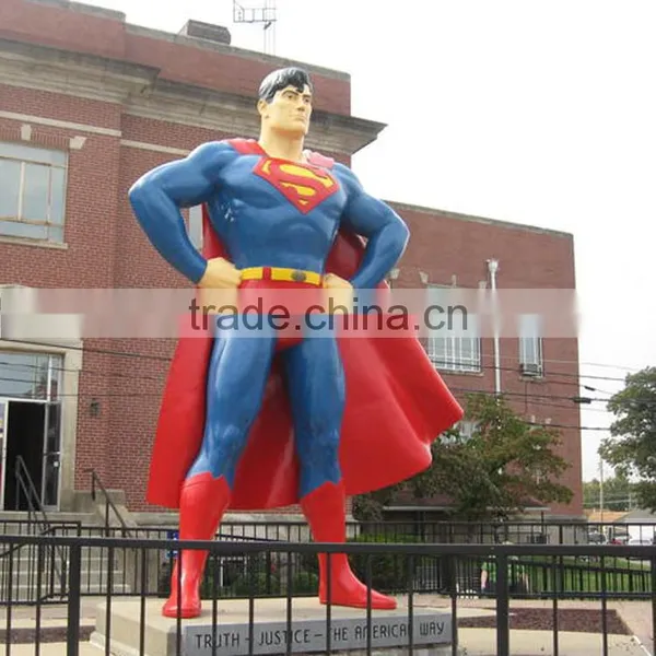 Outdoor Garden Decoration Resin Craft Life Size Superman Statue photo-6