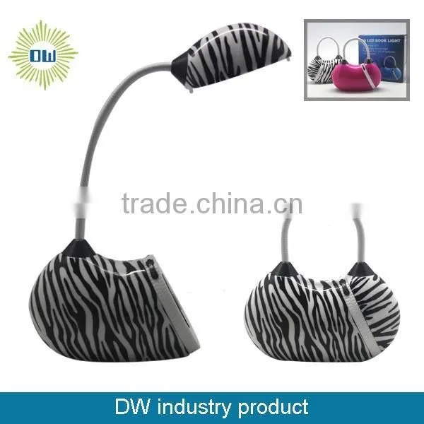 360 Swivel Head Leopard 10 LED Flexible Neck Book Light /reading Book Light/ Led Book Light