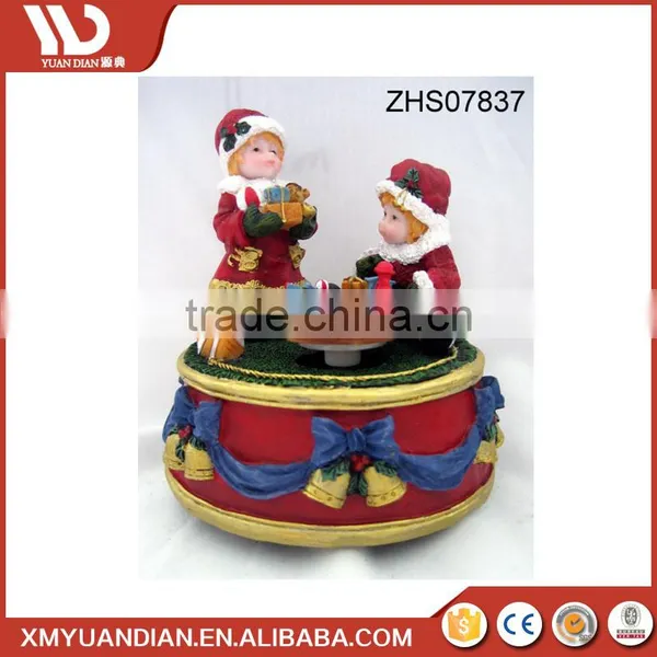 China Home Decor Resin Craft Dancing Music Bell Handmade Christmas Decoration Supplies Ornaments photo-2