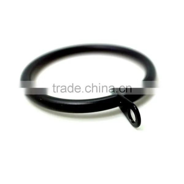 Home DYI Products Curtain Rod Ring Fixed Eyelet ID43mm/OD52mm Black Colour photo-3