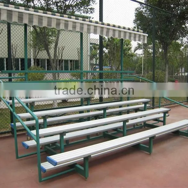 Outdoor Stadium Seating, 3-ROW Mobile Gym Bleacher for Sale photo-4