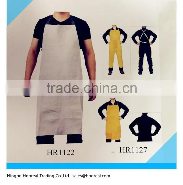 Split Leather Welding Bib Apron Protective Clothing Carpenter Blacksmith Gardening