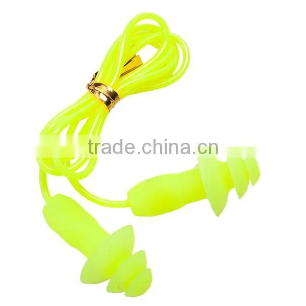 Soft Silicone Swim Waterproof Ear Plugs Swimming Pool Accessories Ear Plugs With String photo-2